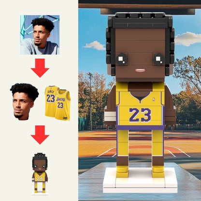 Hoop Heroes Full - body Custom Personalize Basketball Brick Figure - OOOMG