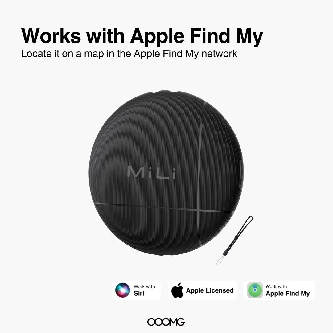 Item Finder with Personalized Holder – Compatible with Apple iPhone Find My & Google Find My Device For Android Phones - OOOMG