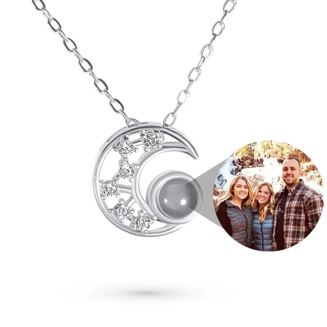 Lunar Crystal Photo Necklace - OOOMG