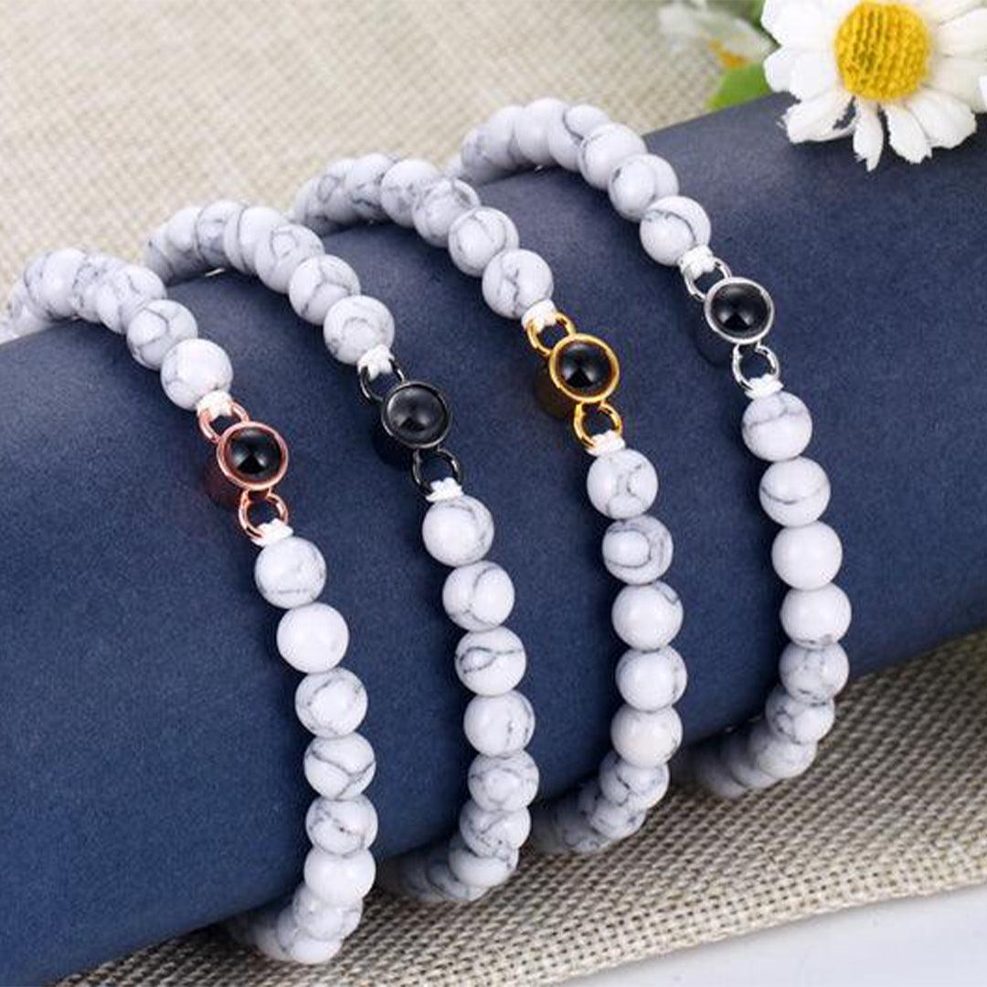 Coastal Beaded Photo Bracelet - OOOMG