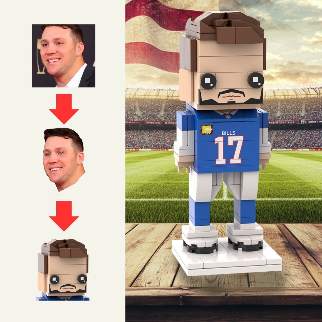 Personalized Head - customized Football Brick Stars: Player Edition Models - OOOMG