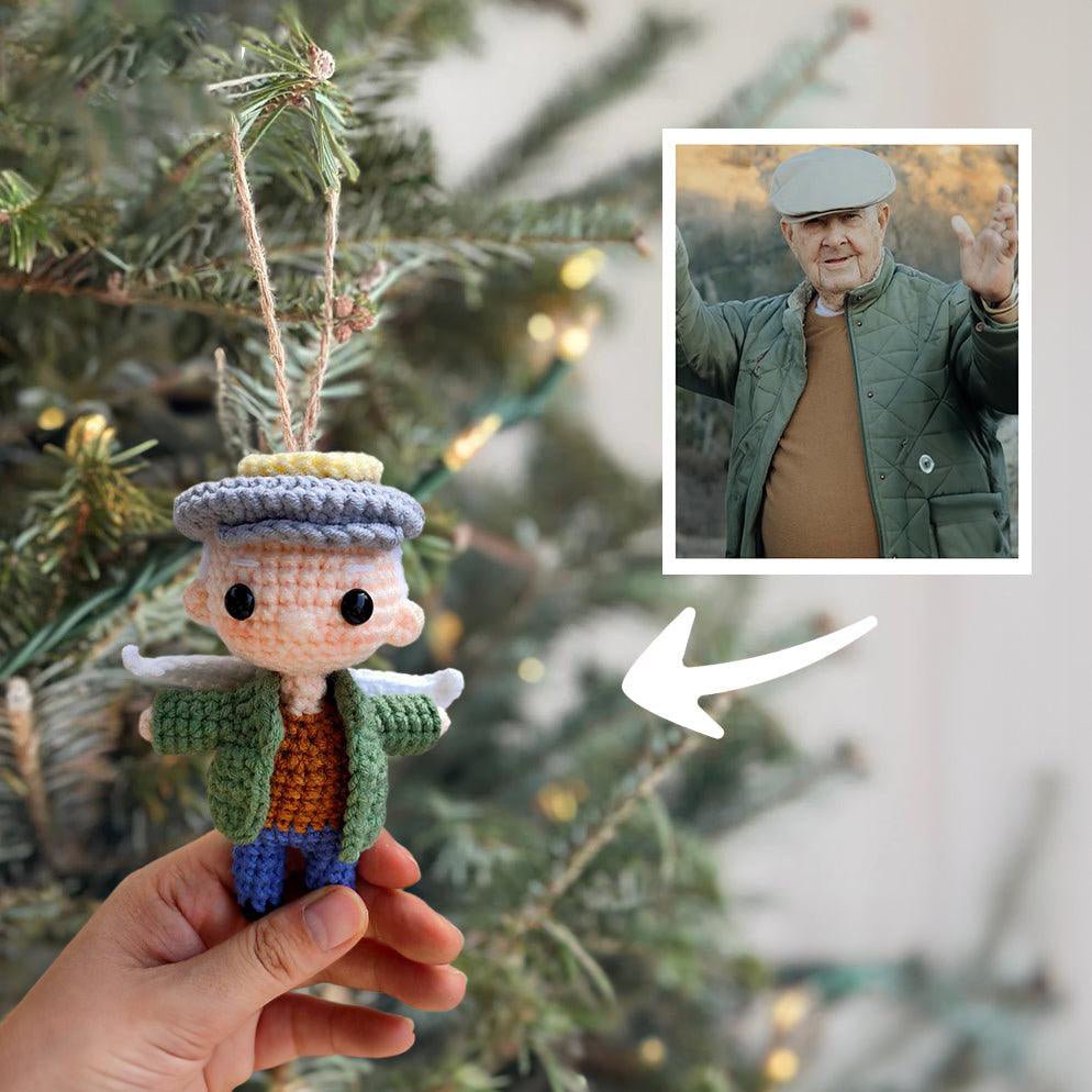 Personalized Ornament Crochet Doll, Handmade Gift For This Christmas - OOOMG