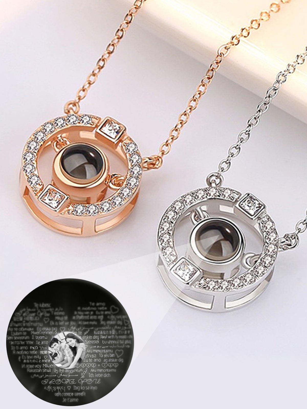 Personalized Photo Projection Necklace - OOOMG