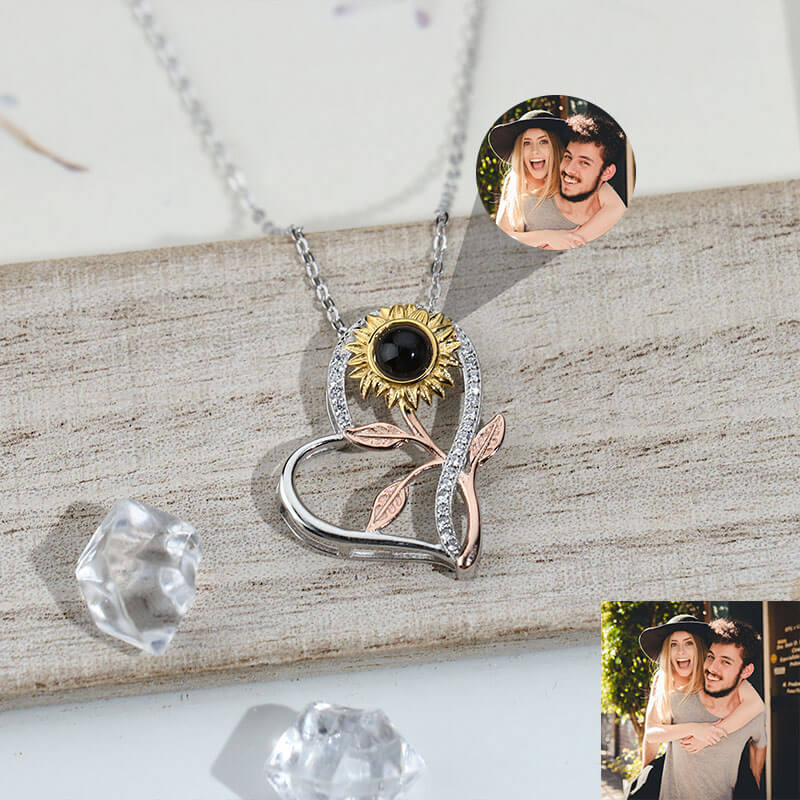 Personalized photo projector - love sunflower - OOOMG