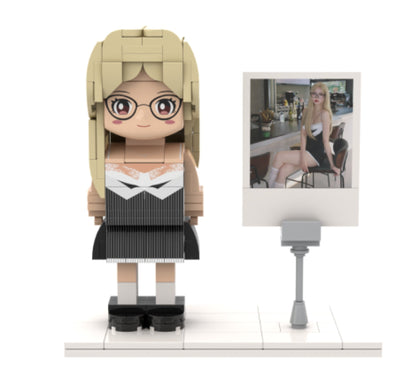 [ROUNDME] Custom Brick Figure with Photo, Creative and Personalized Gift for Your Partner - OOOMG