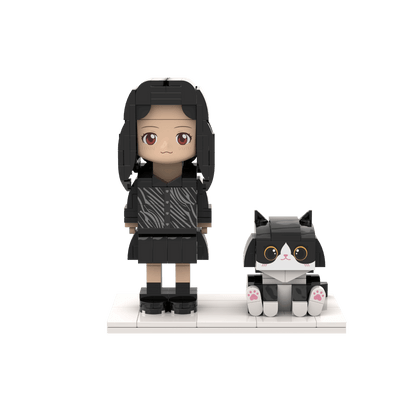 [ROUNDME] Full body Photo customizable Brick Figures and pet Creative Gifts - OOOMG