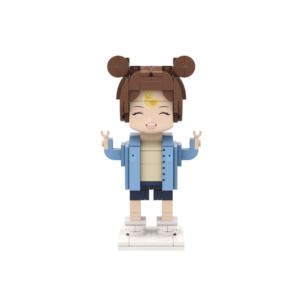 [ROUNDME] Photo Customizable Block Single Brick Figure For Girls - OOOMG