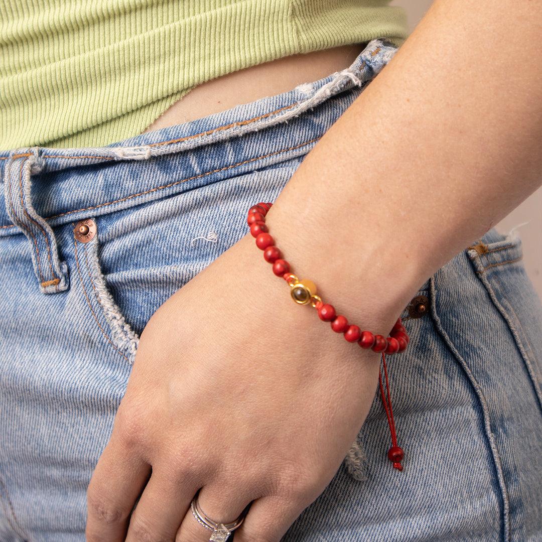 Coastal Beaded Photo Bracelet - OOOMG