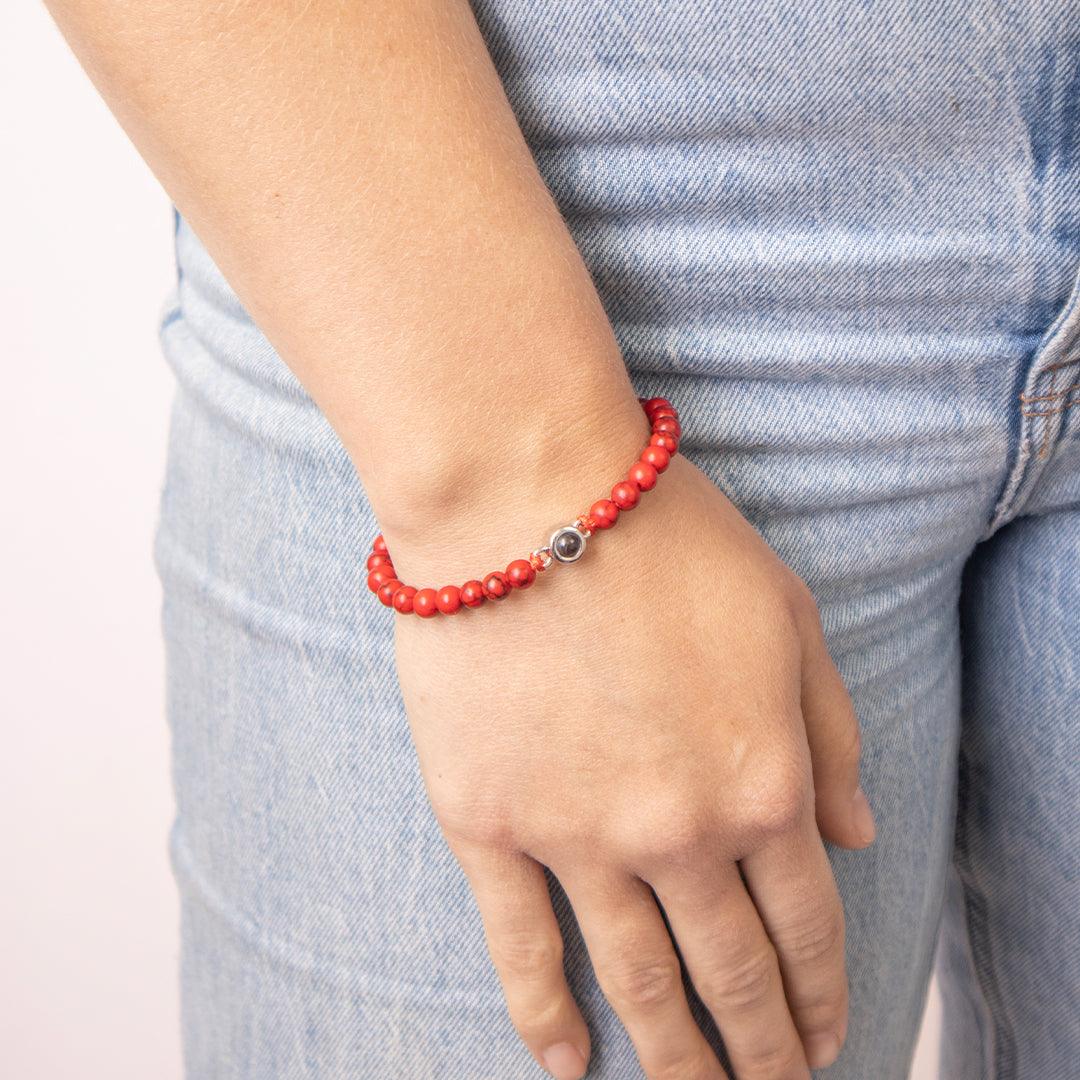 Coastal Beaded Photo Bracelet - OOOMG