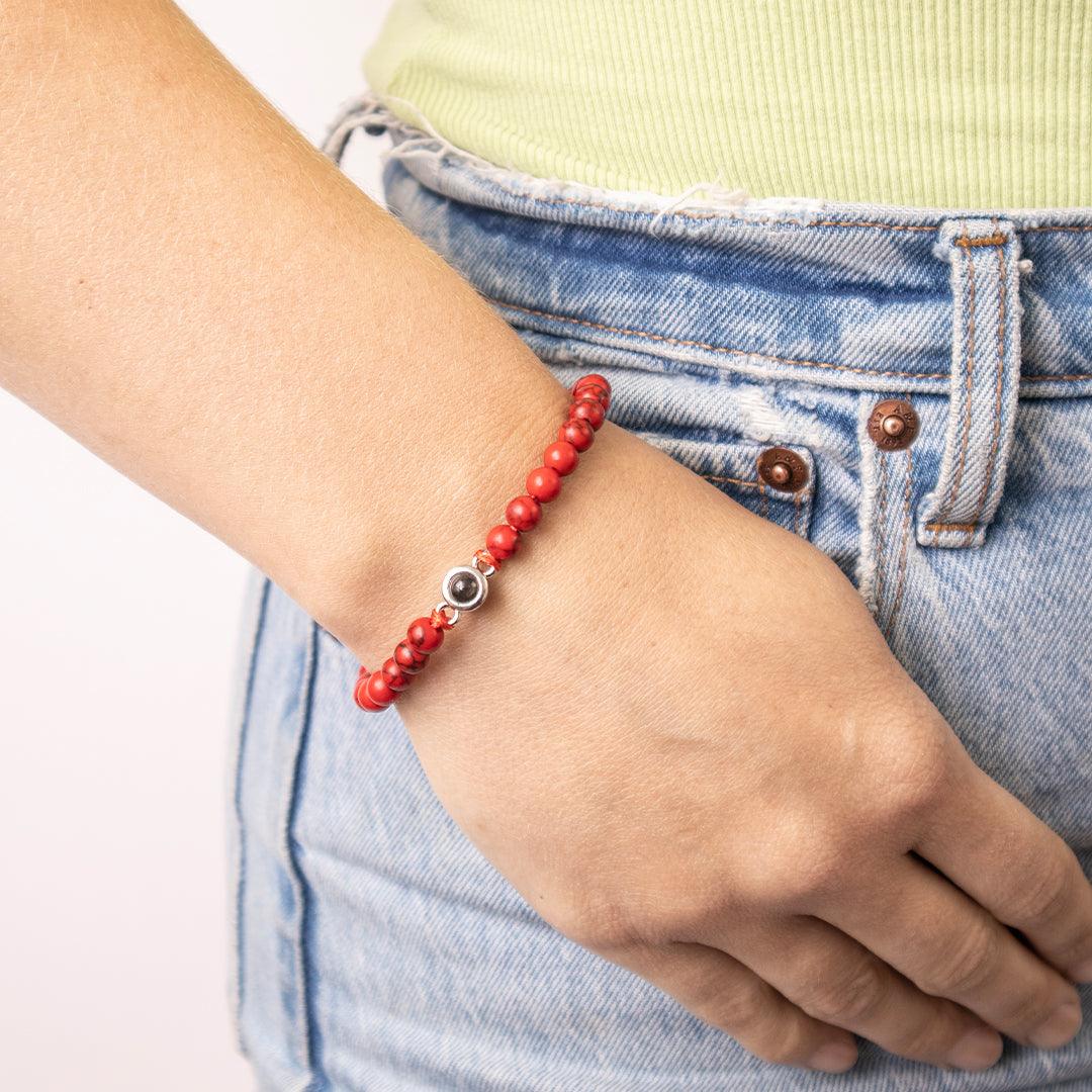 Coastal Beaded Photo Bracelet - OOOMG