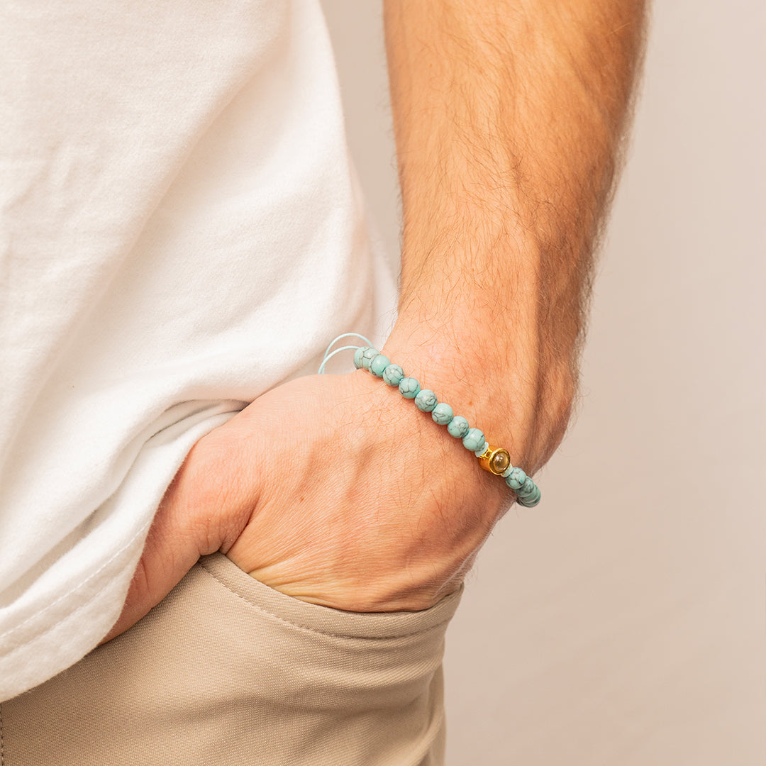 Coastal Beaded Photo Bracelet - OOOMG