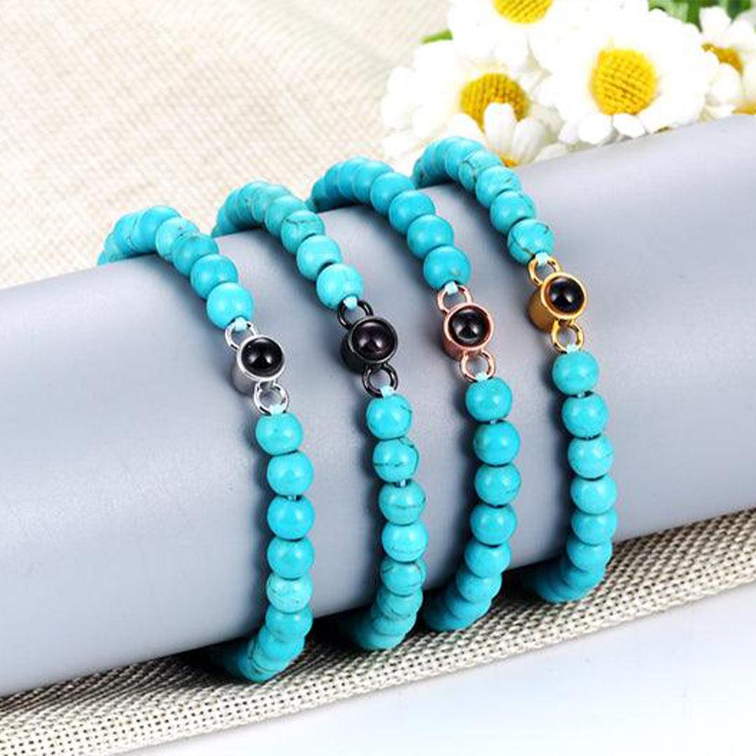 Coastal Beaded Photo Bracelet - OOOMG