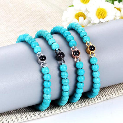 Coastal Beaded Photo Bracelet - OOOMG