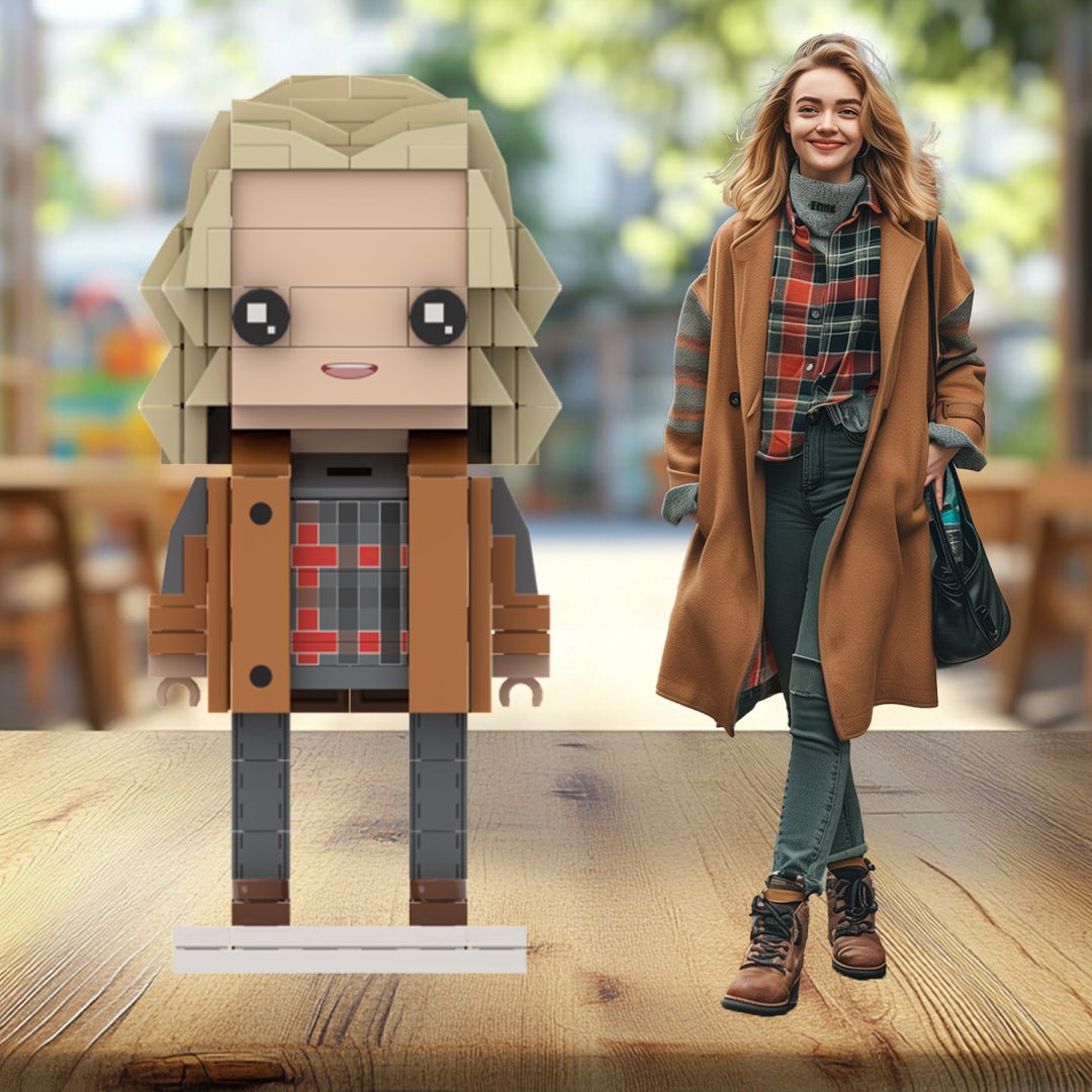 [SQUAREME] Full Body photo customizable DIY gift single Brick Figures - OOOMG