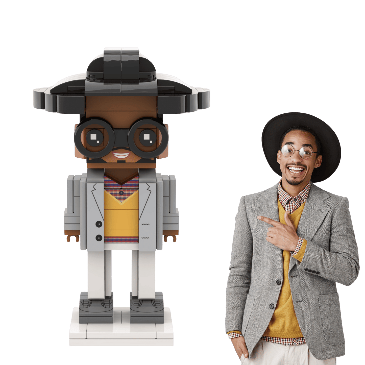 [SQUAREME] Full Body Photo Customizable Single Brick Figure - OOOMG