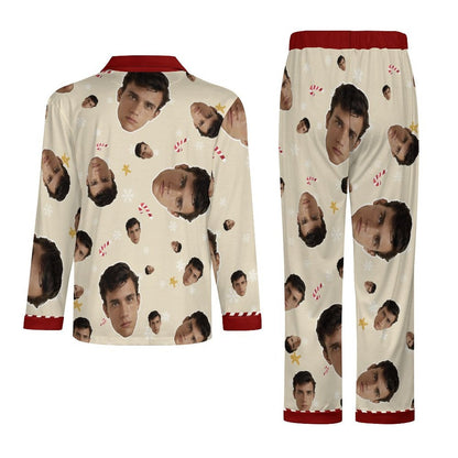 [With Pocket]Custom Photo A Gift That Brings Joy And Warmth To Your Relationship - Men's Personalized Custom Pajamas with Pocket - OOOMG