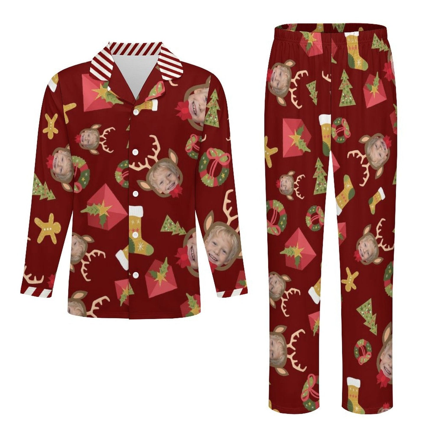 [Without Pockets]Custom Photo A Gift That Brings Joy And Warmth To Your Relationship - Kids' Personalized Custom Pajamas with Pocket - OOOMG