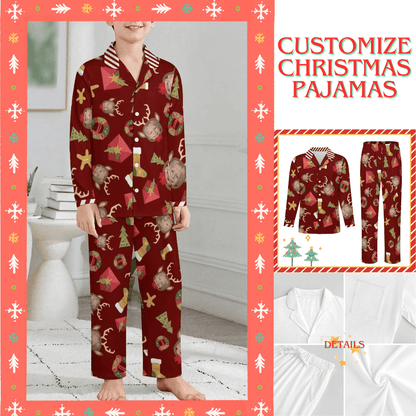 [Without Pockets]Custom Photo A Gift That Brings Joy And Warmth To Your Relationship - Kids' Personalized Custom Pajamas with Pocket - OOOMG