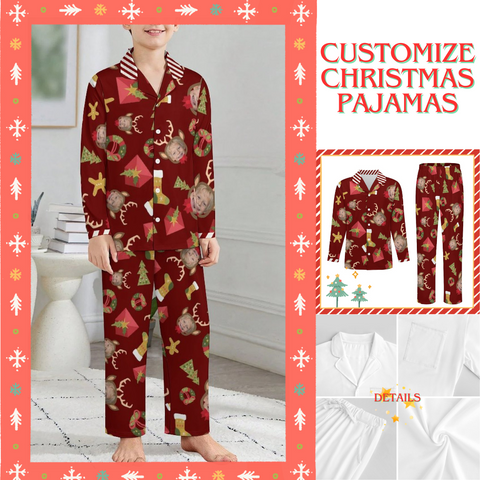 [Without Pockets]Custom Photo A Gift That Brings Joy And Warmth To Your Relationship - Kids' Personalized Custom Pajamas with Pocket